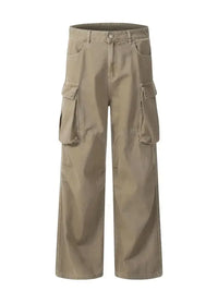 Men's Wide Leg Cargo Jeans