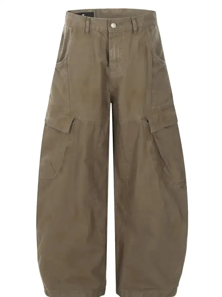 Men's Wide Leg Cargo Jeans