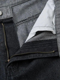 Men's Wide Leg Cargo Jeans with Contrast Panels - Update AvenueTrendsi100400787139161100400787139161Men's Wide Leg Cargo Jeans with Contrast PanelsBlack