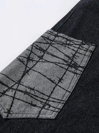 Men's Wide Leg Cargo Jeans with Contrast Panels - Update AvenueTrendsi100400787139161100400787139161Men's Wide Leg Cargo Jeans with Contrast PanelsBlack