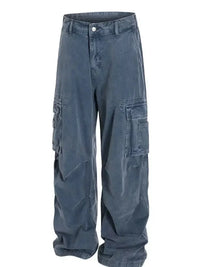 Men's Wide - Leg Cargo Jeans with Side Pockets - Update AvenueTrendsi100400093628610100400093628610Men's Wide - Leg Cargo Jeans with Side PocketsBlue
