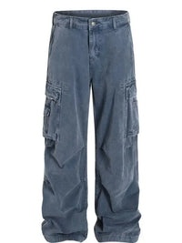 Men's Wide - Leg Cargo Jeans with Side Pockets - Update AvenueTrendsi100400093628610100400093628610Men's Wide - Leg Cargo Jeans with Side PocketsBlue