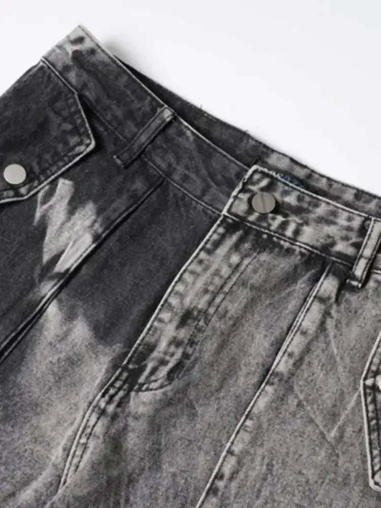 Men's Wide Leg Cargo Jeans - Update AvenueTrendsi100400135155411100400135155411Men's Wide Leg Cargo JeansDark Blue
