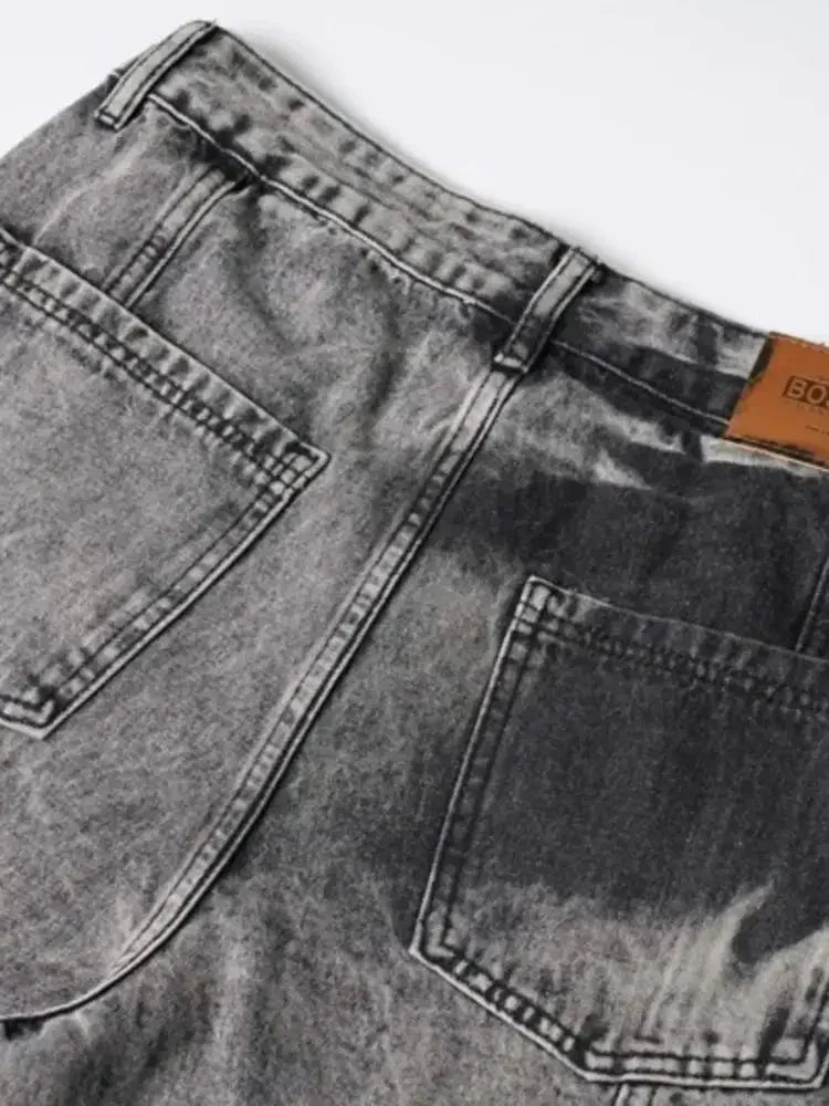 Men's Wide Leg Cargo Jeans - Update AvenueTrendsi100400135155411100400135155411Men's Wide Leg Cargo JeansDark Blue
