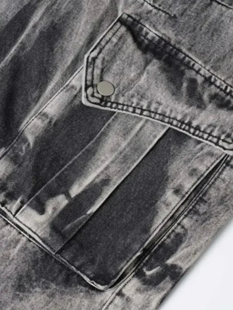 Men's Wide Leg Cargo Jeans - Update AvenueTrendsi100400135155411100400135155411Men's Wide Leg Cargo JeansDark Blue