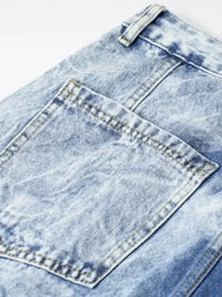Men's Wide Leg Cargo Jeans - Update AvenueTrendsi100400135155411100400135155411Men's Wide Leg Cargo JeansDark Blue