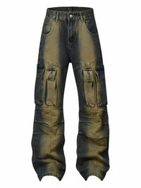 Men's Wide Leg Cargo Jeans - Update AvenueTrendsi100400355120595100400355120595Men's Wide Leg Cargo JeansBlack