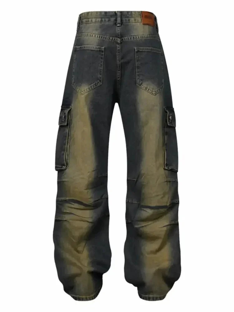 Men's Wide Leg Cargo Jeans - Update AvenueTrendsi100400355120595100400355120595Men's Wide Leg Cargo JeansBlack