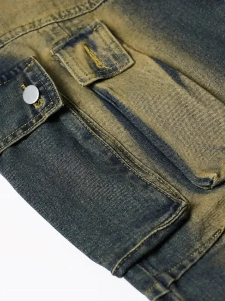 Men's Wide Leg Cargo Jeans - Update AvenueTrendsi100400355120905100400355120905Men's Wide Leg Cargo JeansLight Blue