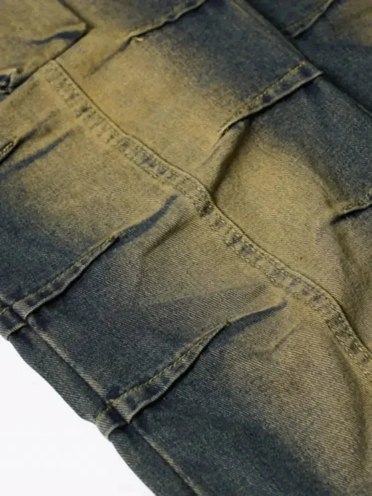 Men's Wide Leg Cargo Jeans - Update AvenueTrendsi100400355120905100400355120905Men's Wide Leg Cargo JeansLight Blue