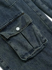 Men's Wide Leg Cargo Jeans - Update AvenueTrendsi100400516368227100400516368227Men's Wide Leg Cargo JeansDenim Blue