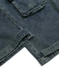 Men's Wide Leg Cargo Jeans - Update AvenueTrendsi100400516368227100400516368227Men's Wide Leg Cargo JeansDenim Blue