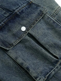 Men's Wide Leg Cargo Jeans - Update AvenueTrendsi100400516368227100400516368227Men's Wide Leg Cargo JeansDenim Blue