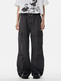 Men's Wide Leg Cargo Pants