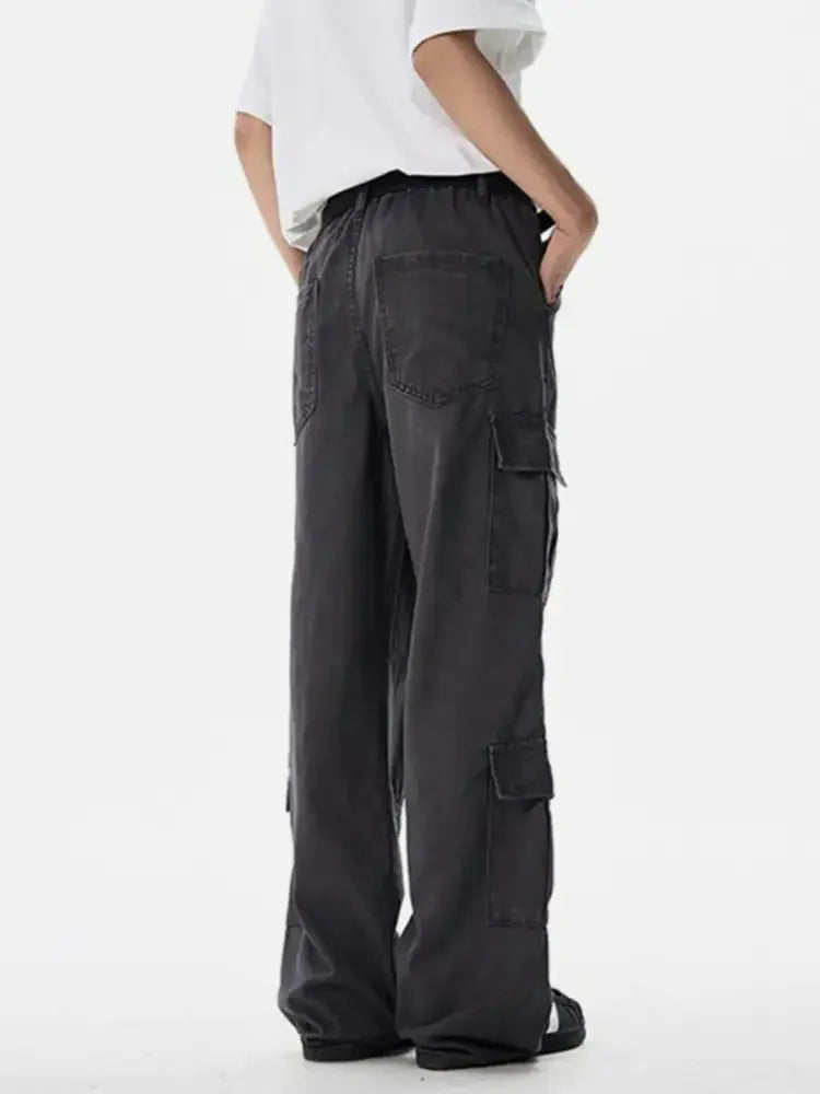 Men's Wide Leg Cargo Pants