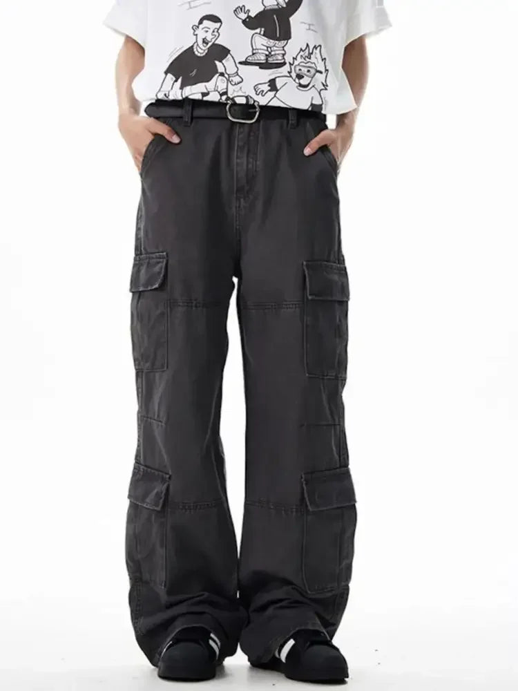 Men's Wide Leg Cargo Pants