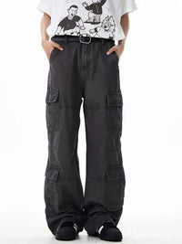 Men's Wide Leg Cargo Pants