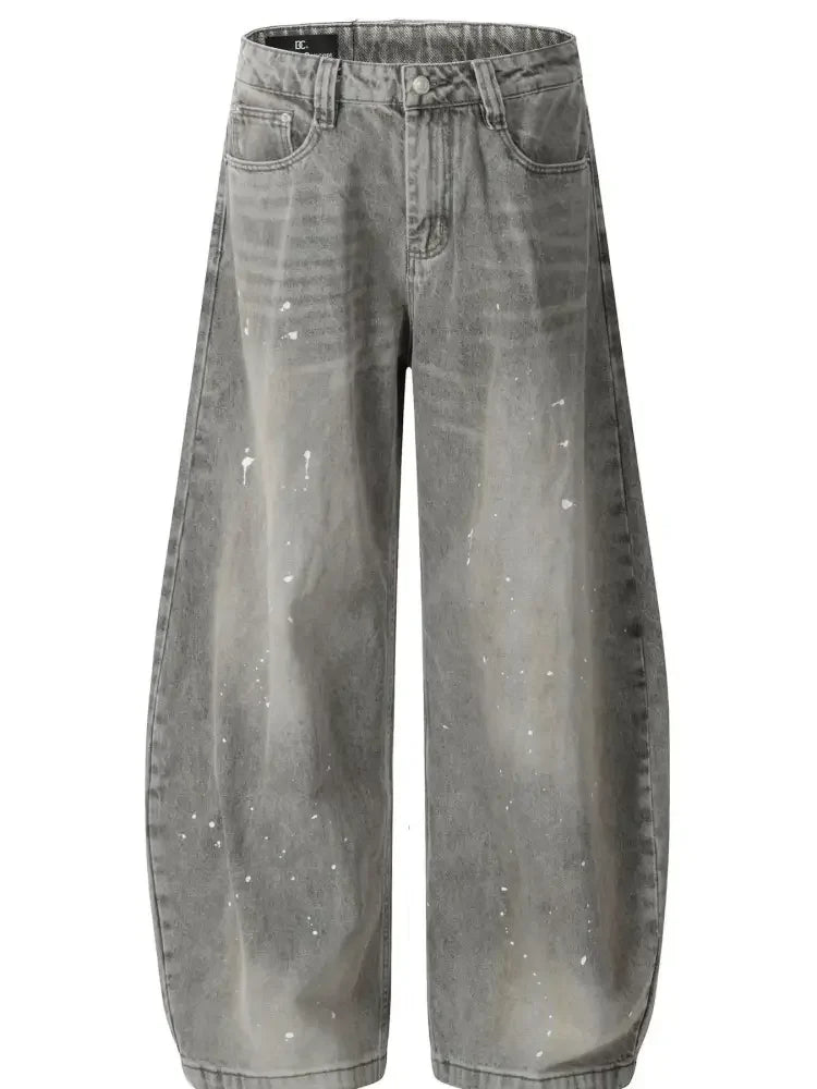Men's Wide Leg Denim Jeans