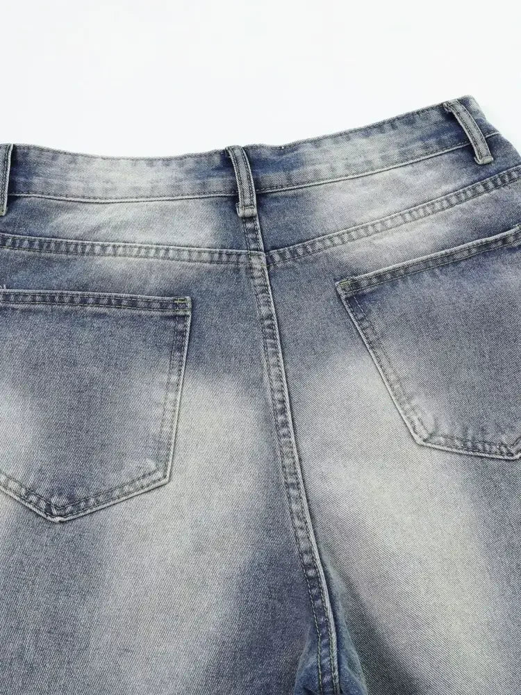 Men's Wide Leg Denim Jeans
