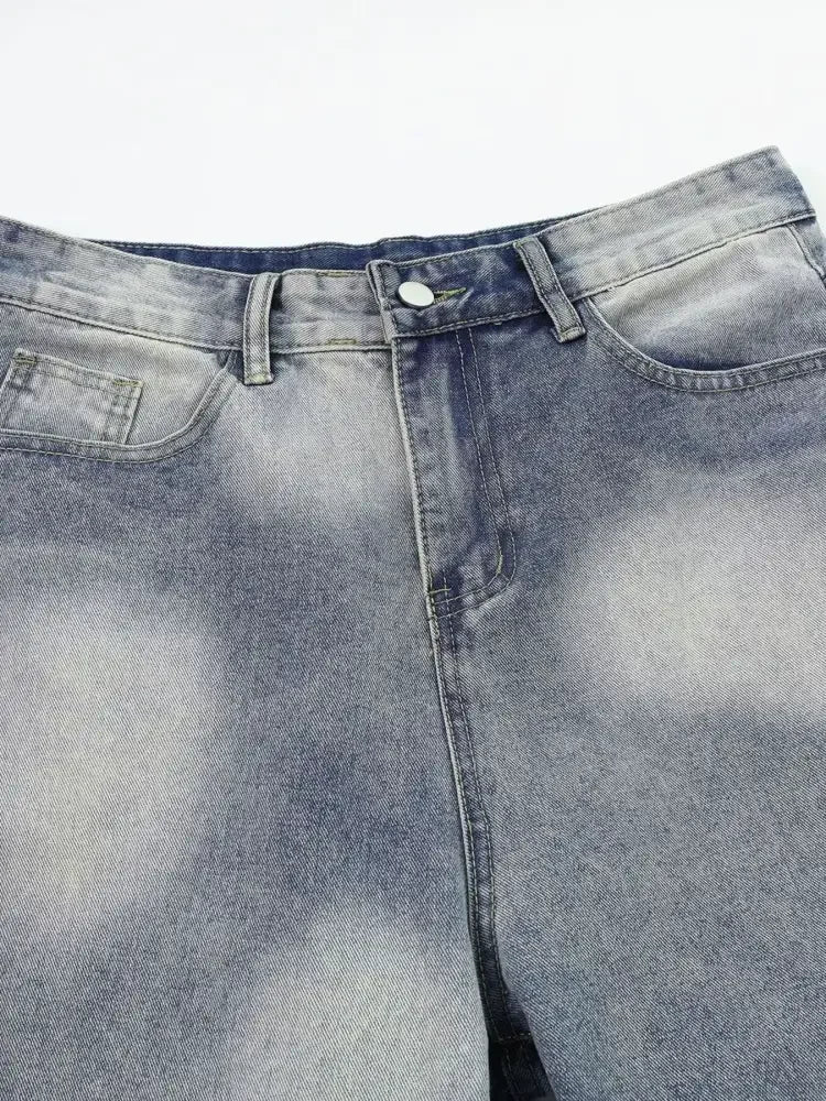 Men's Wide Leg Denim Jeans