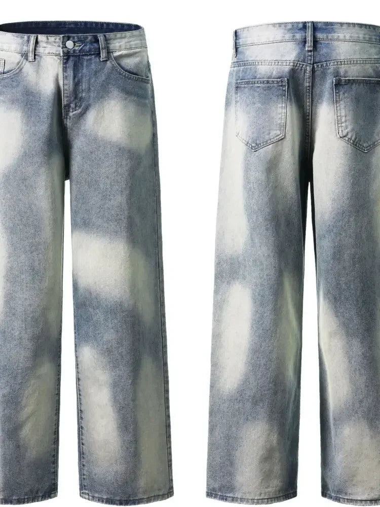 Men's Wide Leg Denim Jeans
