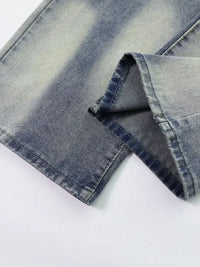 Men's Wide Leg Denim Jeans