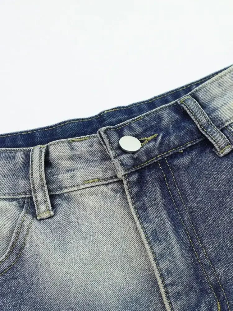Men's Wide Leg Denim Jeans