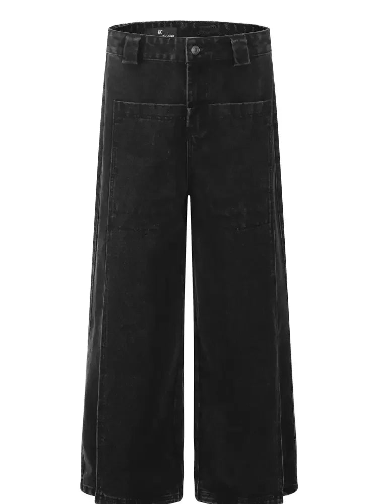 Men's Wide Leg Denim Jeans