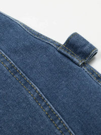 Men's Wide Leg Denim Shorts
