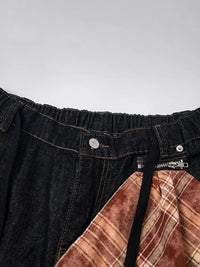 Men's Wide Leg Denim Shorts