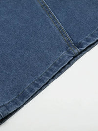 Men's Wide Leg Denim Shorts