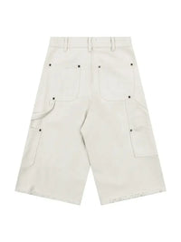 Men's Wide Leg Denim Shorts