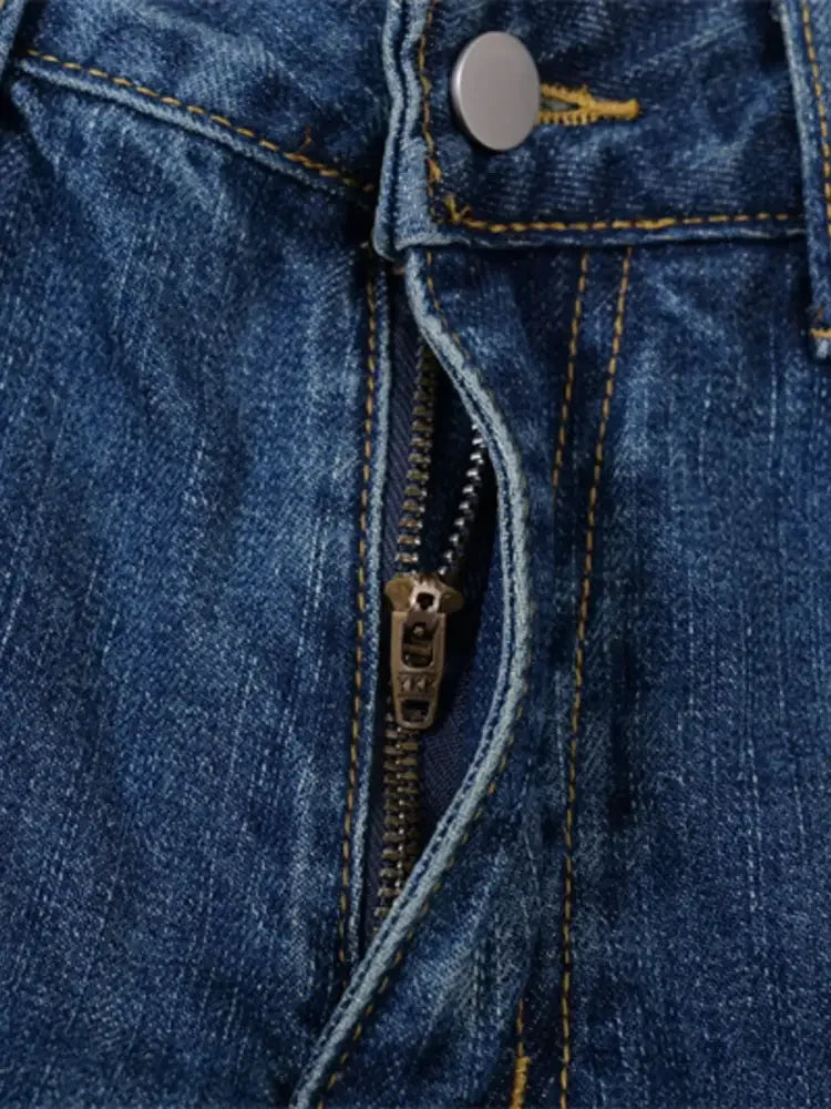Men's Wide Leg Denim Shorts