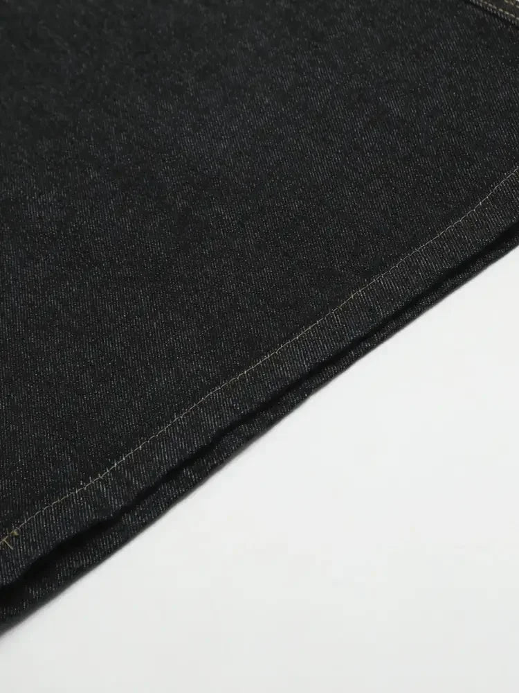 Men's Wide Leg Denim Shorts