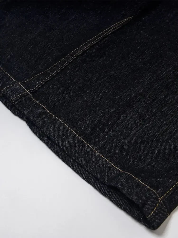 Men's Wide Leg Denim Shorts