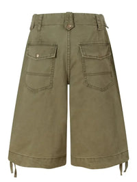 Men's Wide Leg Denim Shorts