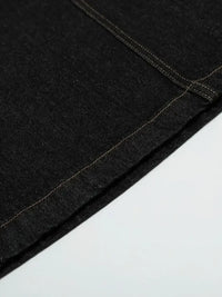 Men's Wide Leg Denim Shorts