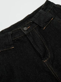 Men's Wide Leg Denim Shorts