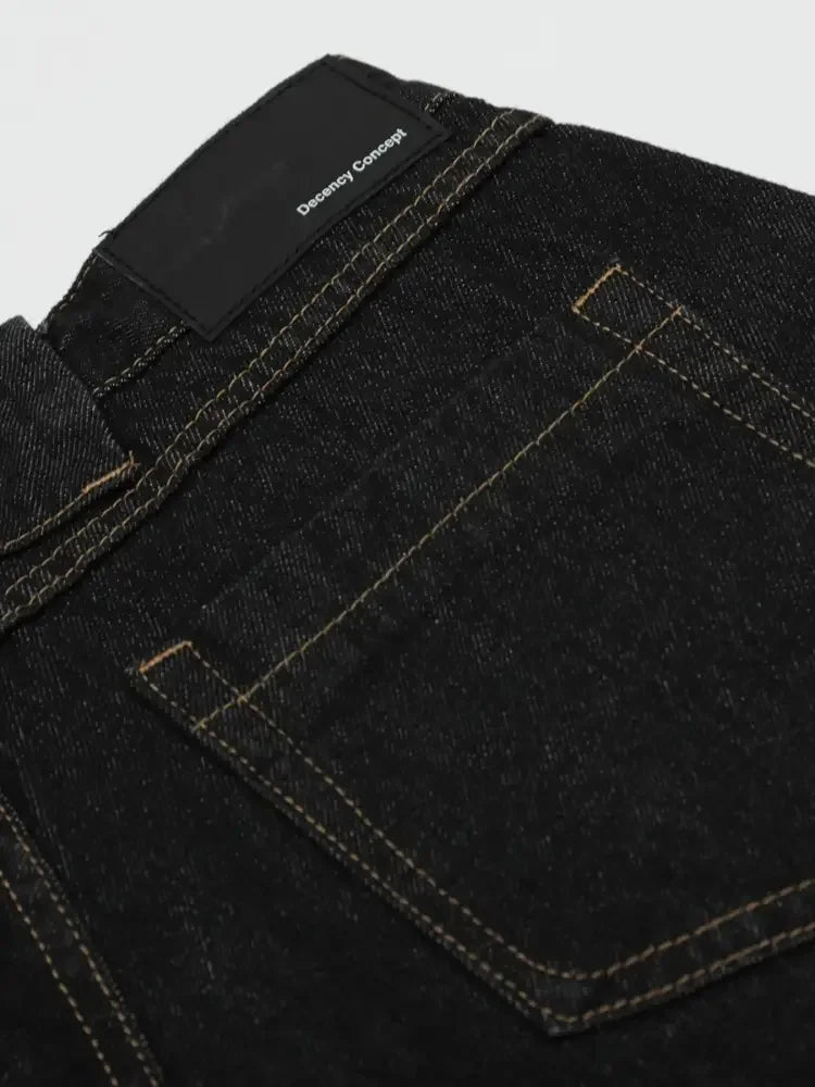 Men's Wide Leg Denim Shorts