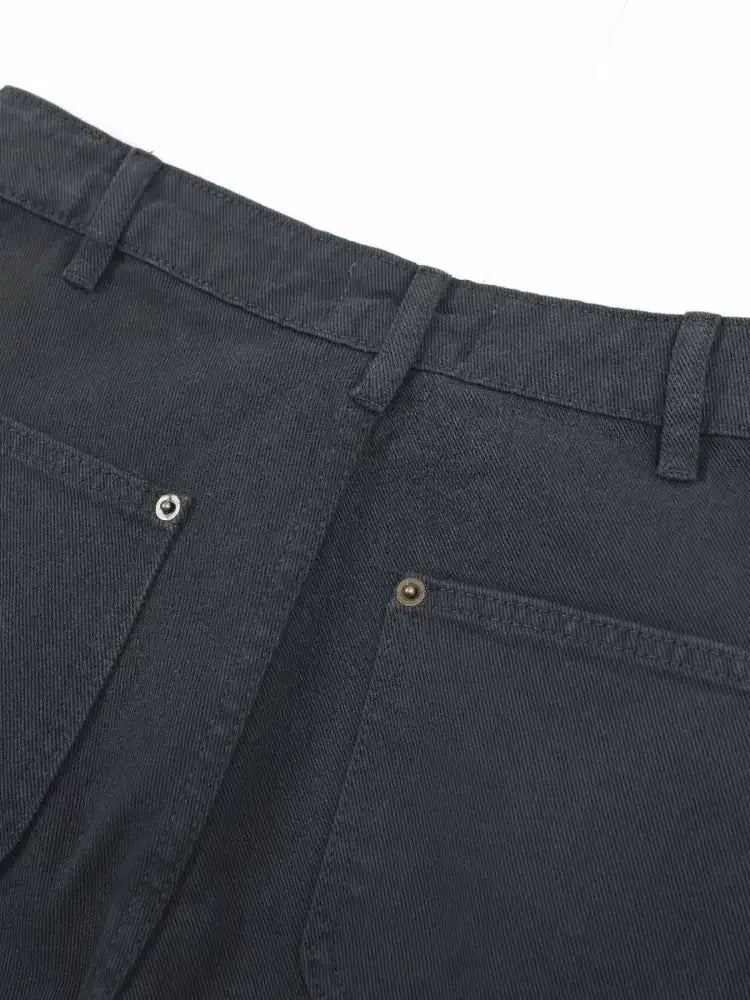 Men's Wide Leg Denim Shorts