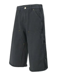 Men's Wide Leg Denim Shorts