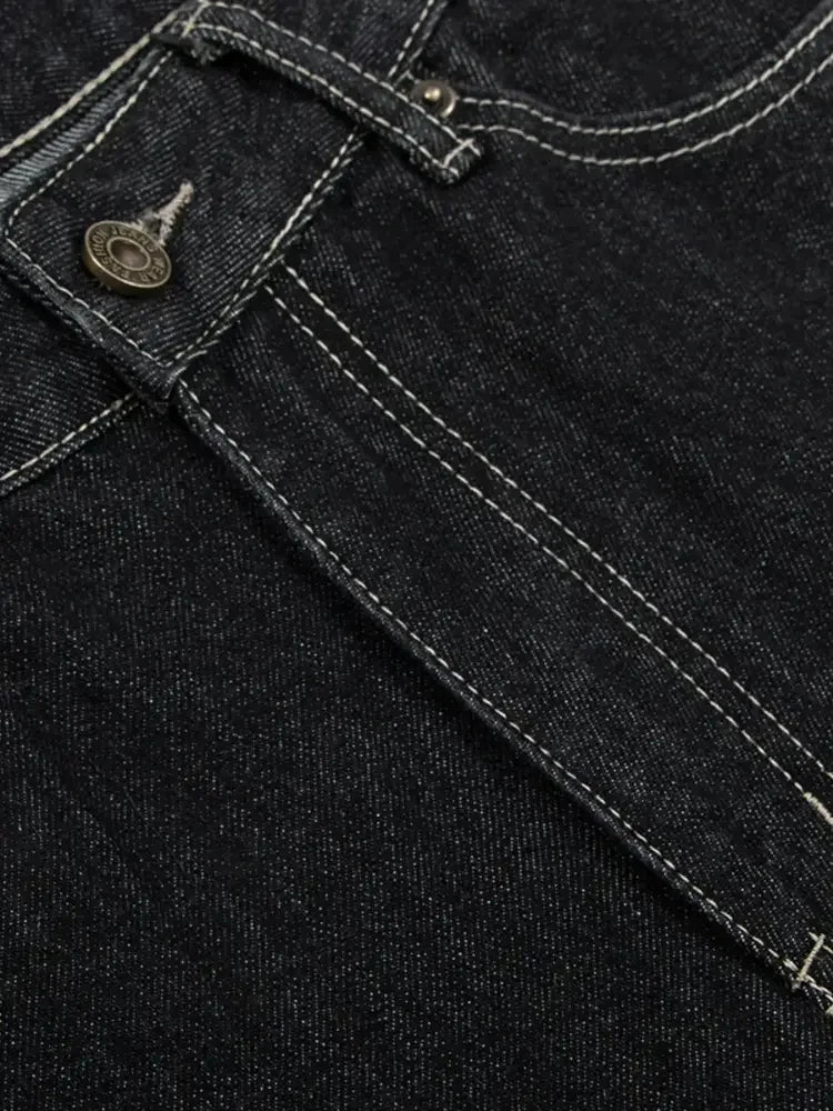 Men's Wide Leg Denim Shorts