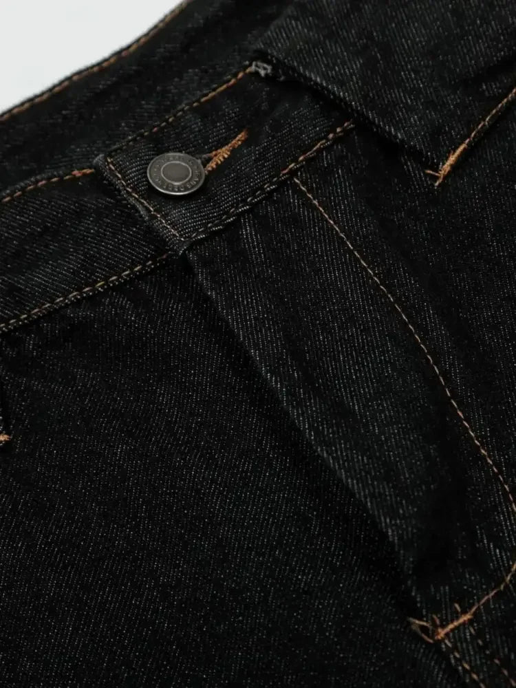 Men's Wide Leg Denim Shorts