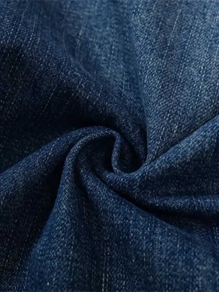Men's Wide Leg Denim Shorts