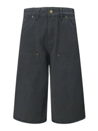 Men's Wide Leg Denim Shorts