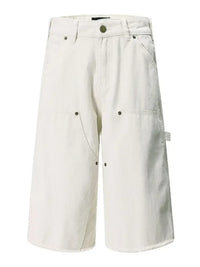 Men's Wide Leg Denim Shorts