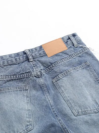 Men's Wide Leg Distressed Jeans