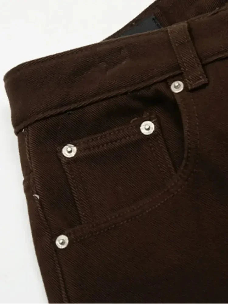Men's Wide - Leg High - Rise Jeans - Update AvenueTrendsi100400255333423100400255333423Men's Wide - Leg High - Rise JeansBrown