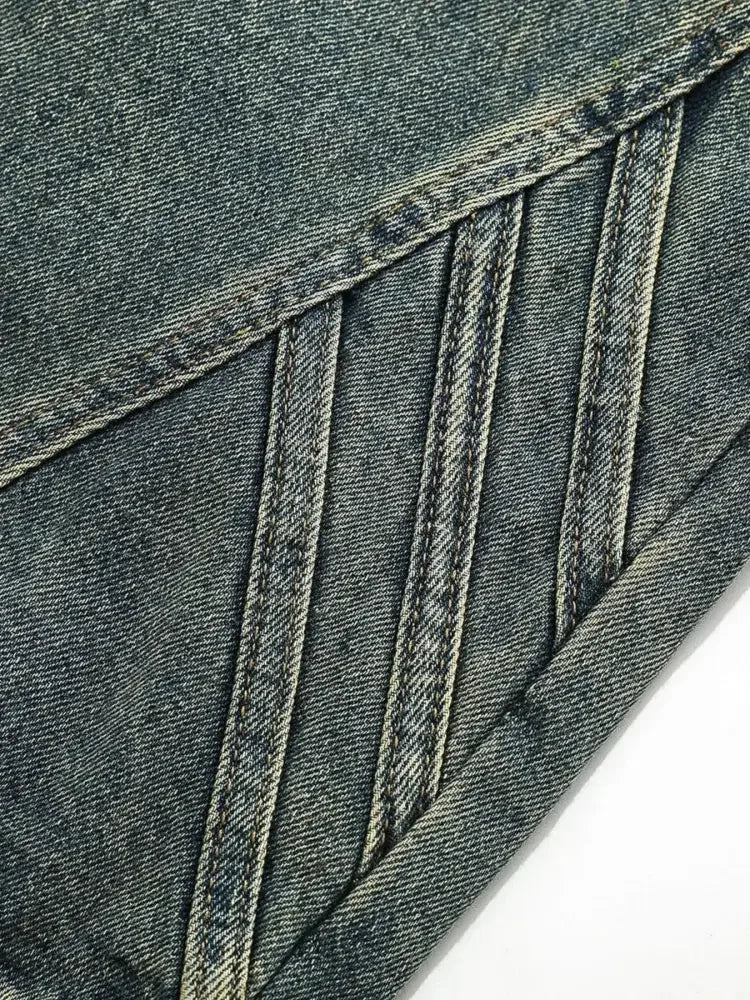 Men's Wide-Leg High-Waist Jeans
