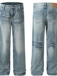Men's Wide Leg High Waist Jeans